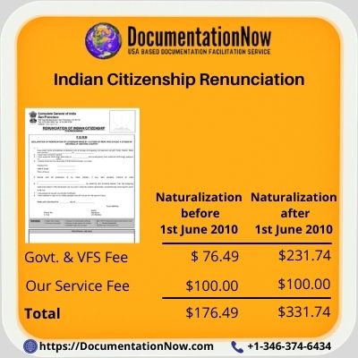 Indian Citizenship Renunciation